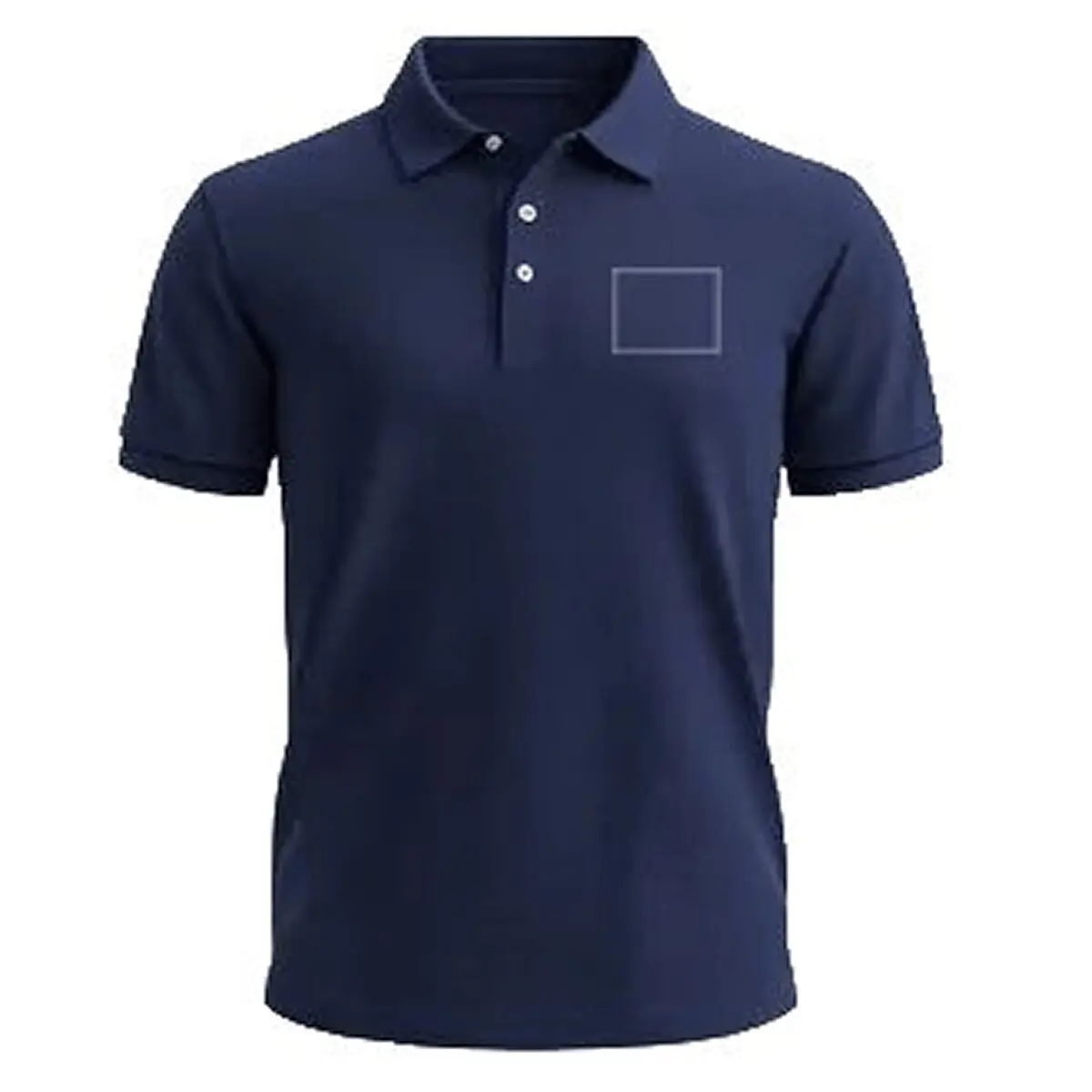 Classic navy polo shirt design